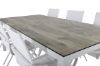 Imagine Vă rugăm să traduceți complet Llama Dining Table 205 * 100 - White Alu / Grey HPL + Alina Dining Chair - white Alu / White Textilene_6