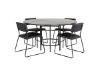 Imagine Copenhagen - Dining Table round - Black / Black+Kenth Chair - Black / Black PU_4