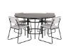 Imagine Copenhagen - Dining Table round - Black / Black+Kenth Chair - Black / Light Grey Velvet_4