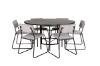 Imagine Copenhagen - Dining Table round - Black / Black+Kenth Chair - Black / Light Grey Velvet_6