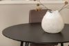 Imagine Silar Dining Table - Round 100 cm - Black Melamine / Black Legs+Windu Lyx Chair - Black / Brown Micro Fibre_4