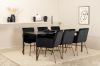 Imagine Pelle Dining Table , Black black Black+Petra Chair , Distressed Copper Black Velvet_6