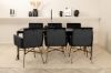 Imagine Pelle Dining Table , Black black Black+Petra Chair , Distressed Copper Black Velvet_6