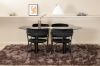 Imagine Please fully translate Pillan Oval Dining Table , Black Black Glass Marble+Arrow armchair , Black Legs , Black Velvet_4