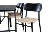 Imagine Masa de dining Uno - Negru / Furnir negru + Scaun de dining Polly - Negru / Naturale _6