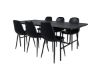 Imagine Masa de dining Uno, furnir negru + scaun de dining Polar, negru negru_6