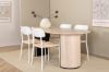 Imagine Masa de dining ovala Bianca - White Wash / Furnir White Wash + Scaun de dining Polly - Alb / Natural _4