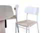 Imagine Masa de dining ovala Bianca - White Wash / Furnir White Wash + Scaun de dining Polly - Alb / Natural _4