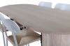 Imagine Masa de dining ovala Bianca - White Wash / Furnir White Wash + Scaun de dining Polly - Alb / Natural _4