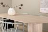 Imagine Masa de dining ovală Bianca, Wash White Black Veneer + scaun de dining Bobby Windsor, Gri_4