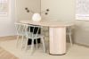 Imagine Masa de dining ovală Bianca, Wash White Black Veneer + scaun de dining Bobby Windsor, Gri_4