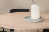 Imagine Bianca Round Dining Table - White Wash / Black Veneer+Tvist Chair - Black / Black PU_4