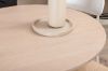 Imagine Masa de dining rotunda Bianca - Alb / Veneer Alb Wash / Scaun de dining Polly - Alb / Natură _4