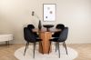 Imagine Bianca Round Dining Table - Walnut / Black Veneer+Polar Dining Chair - Black legs / Black Velvet (ersätter 19902-888)_4