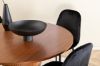 Imagine Bianca Round Dining Table - Walnut / Black Veneer+Polar Dining Chair - Black legs / Black Velvet (ersätter 19902-888)_4