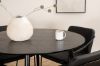 Imagine Dipp Dining Table - 115cm - Black Veneer / All black legs +Tvist Chair - Black / Black PU_4