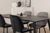 Imagine Dipp Dining Table - 180*90cm - Black Veneer / all black legs +Emma Chair - Black /Light Grey _4