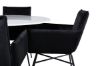 Imagine Estelle Round Dining Table ø106 H75 - White / Black+Petra Chair - Black / Black Velvet_4