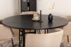 Imagine Copenhagen - Dining Table round - Black / Black+Berit Chair - Black / Beige Fabric (Polyester linen )_4