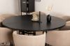 Imagine Copenhagen - Dining Table round - Black / Black+Berit Chair - Black / Beige Fabric (Polyester linen )_6