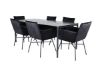 Imagine Pelle Dining Table - Black / black Black+Petra Chair - Black / Black Velvet_6