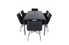 Imagine Pelle Dining Table - Black / black Black+Petra Chair - Black / Black Velvet_6