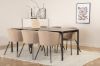 Imagine Pelle Dining Table - Black / black Black+Berit Chair - Black / Beige Fabric (Polyester linen )_6