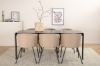 Imagine Pelle Dining Table - Black / black Black+Berit Chair - Black / Beige Fabric (Polyester linen )_6