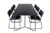 Imagine Masa Petra de Dining - Negru / Furnir Negru + Scaun Kenth - Negru / Faux Piele_6