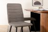 Imagine Bianca Oval Dining Table, Walnut Black Veneer+Windu Lyx Chair, Black Grey Micro Fibre_4