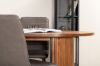 Imagine Bianca Oval Dining Table, Walnut Black Veneer+Windu Lyx Chair, Black Grey Micro Fibre_4