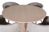 Imagine Bianca Round Dining Table - White Wash / Black Veneer+Berit Chair - Black / Light Grey Velvet_4