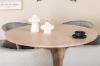 Imagine Bianca Round Dining Table - White Wash / Black Veneer+Berit Chair - Black / Light Grey Velvet_4