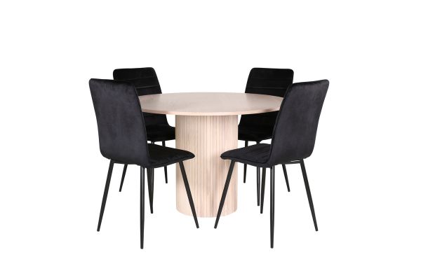 Imagine Traducere:

Masa de dining Bianca rotunda - Alb Wash / Furnir negru + Scaun Windu Lyx - Negru / Catifea neagra _4