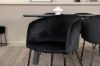 Imagine Inca Extentiontable - Black top / black Legs +Berit Chair - Black / Black Velvet _4