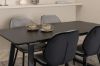 Imagine Inca Extentiontable - Black top / black Legs +Emma Chair - Black /Light Grey _4