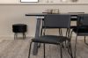 Imagine Inca Extentiontable - Black top / black Legs +Kenth Chair - Black / Black PU _4