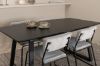 Imagine Inca Extentiontable - Black top / black Legs +Kenth Chair - Black / Light Grey Velvet _4