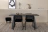 Imagine Inca Extentiontable - Black top / black Legs +Kenth Chair - Black / Black Velvet _4