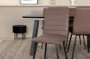 Imagine Inca Extentiontable - Black top / black Legs +Windu Lyx Chair - Black / Brown Micro Fibre _4