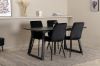 Imagine Inca Extentiontable - Black top / black Legs +Windu Lyx Chair - Black / Black Velvet _4