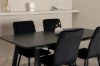 Imagine Inca Extentiontable - Black top / black Legs +Windu Lyx Chair - Black / Black Velvet _4