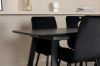 Imagine Inca Extentiontable - Black top / black Legs +Windu Lyx Chair - Black / Black Velvet _4