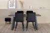 Imagine Inca Extentiontable - Black top / black Legs +Windu Lyx Chair - Black / Black Velvet _4