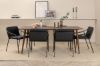 Imagine Polar Dining Table 180 cm - Walnut top - Walnut Legs +Tvist Chair - Black / Black PU _6