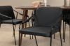 Imagine Polar Dining Table 180 cm - Walnut top - Walnut Legs +Tvist Chair - Black / Black PU _6