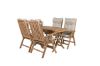 Imagine Masa de Dining Kenya 120*70*H75 - Teak+ Set de Kenya 5 scaune pliabile - Teak_4