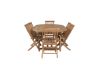 Imagine Masa de dining ovala Kenya 180/240*120*H75 - Teak + Scaun pliant Kenya fara brate - Teak_6