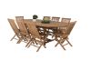 Imagine Masa de dining ovala Kenya 180/240*120*H75 - Teak + Scaun pliant Kenya fara brate - Teak_8