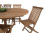 Imagine Masa de dining ovala Kenya 180/240*120*H75 - Teak + Scaun pliant Kenya fara brate - Teak_8